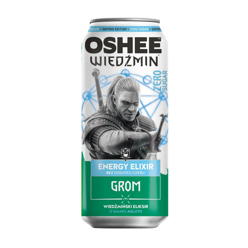 OSHEE Witcher Energy Drink Thunderbolt 500ml (mojito zero)