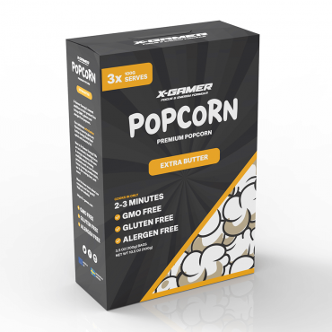 X-Gamer Prémium popcorn - Extra máslový 3x100g