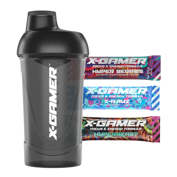 X-Gamer Starter kit - 5.0 Black Pearl shaker + 3x Testovací balení