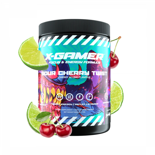 X-Gamer - Sour Cherry Twist ( kyselá třešeň, limetka)